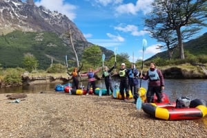 Ushuaia : Packrafting Rio Olivia (trekking et aviron) avec déjeuner et transfert