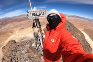 Zapaleri, un volcán con tres bordes