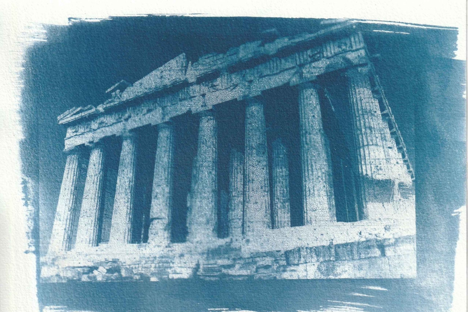 Capture by the sunbean-Cyanotype Workshop in Athens