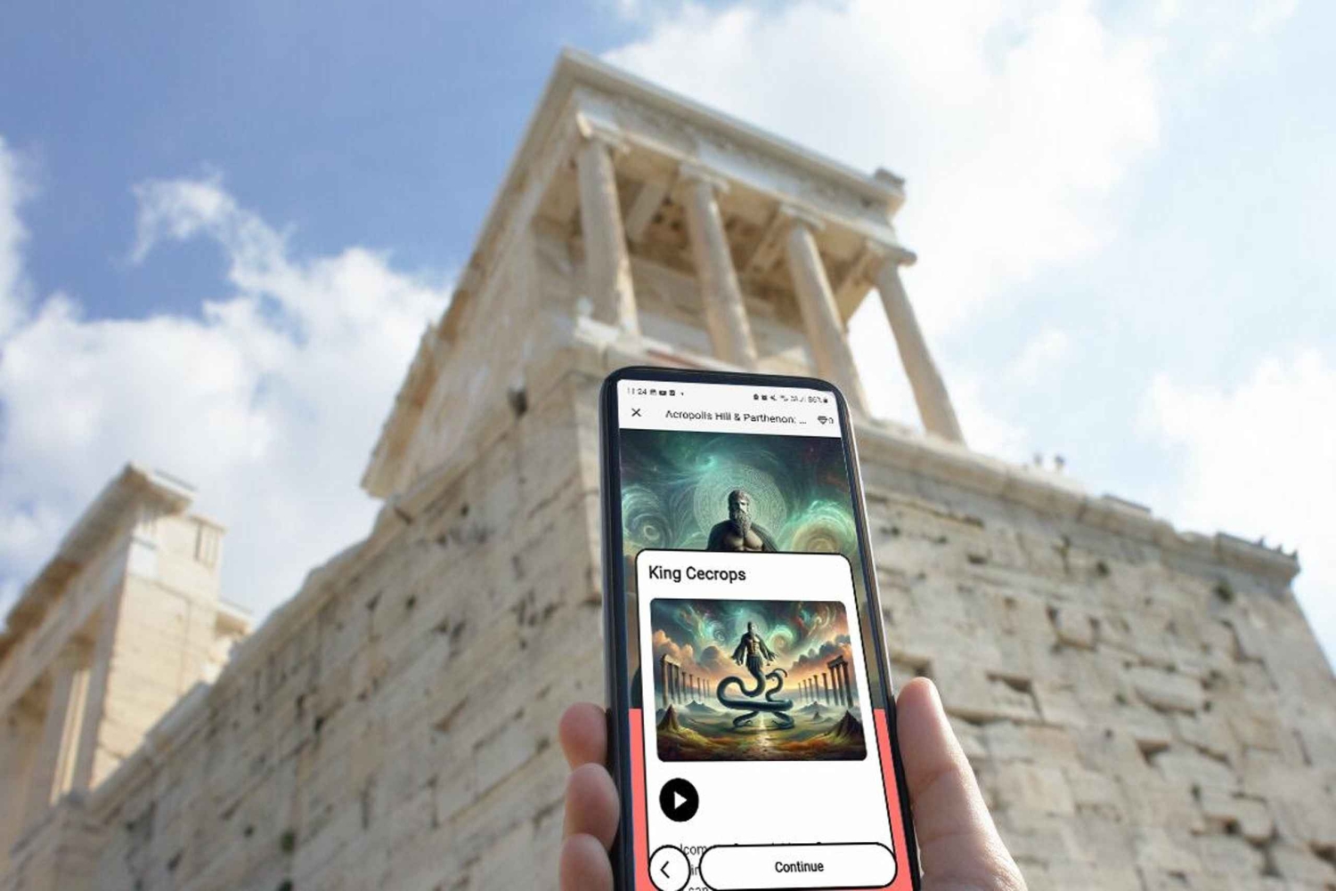 Acropolis : Parthénon Visite guidée interactive en famille et jeu