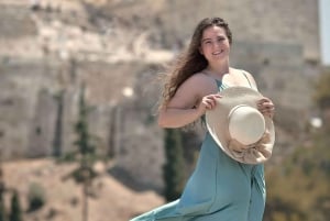 Sesión de fotos con vistas a la Acrópolis