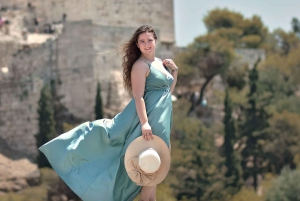 Sesión de fotos con vistas a la Acrópolis