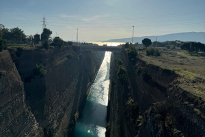 Canal do Istmo de Corinto antigo Tour particular de luxo 5 horas