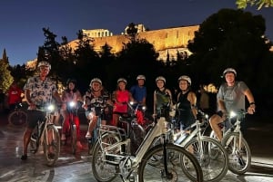 Atenas: Recorrido de 2 horas en bicicleta eléctrica al atardecer