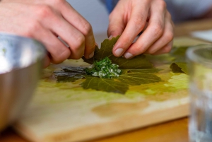 Athens: Food Market Visit and Cooking Class with Wine