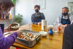 Athens: Food Market Visit and Cooking Class with Wine