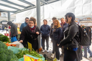Athens: Food Market Visit and Cooking Class with Wine