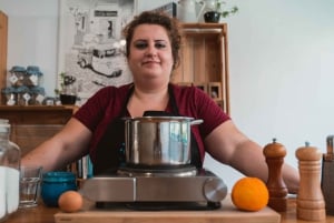 Athens: Food Market Visit and Cooking Class with Wine