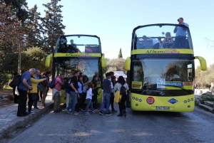 アテネ：48 時間乗り降り自由のバス チケットとアクロポリス入場券