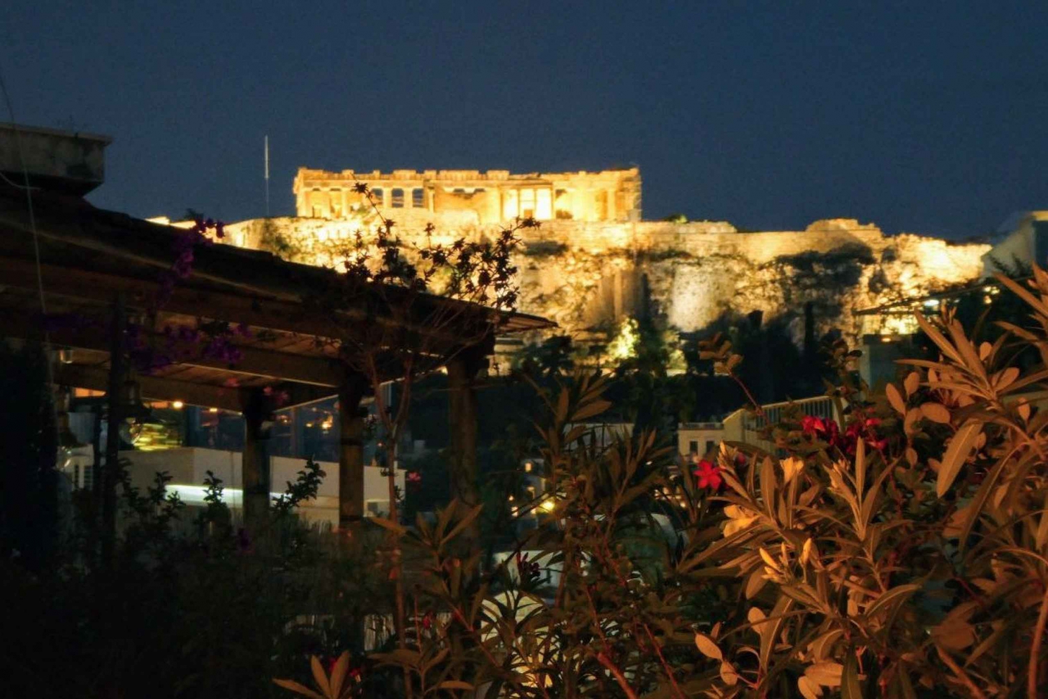 Athènes : Dîner à 7 plats et accord mets et vins avec vue sur l'Acropole