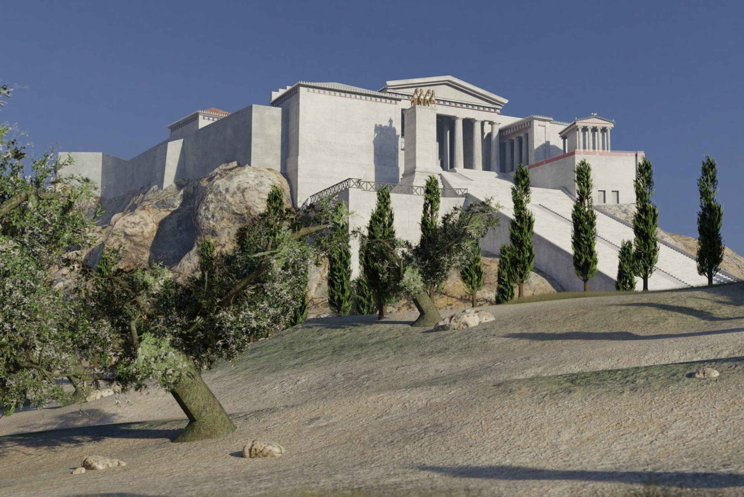 Athènes : billet d'entrée à l'Acropole et visite guidée audio VR
