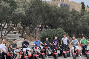 Atenas: City tour guiado na cidade com scooter elétrico ou E-Bike