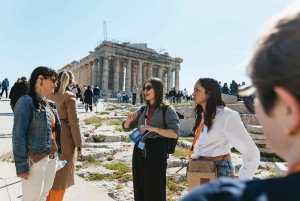 Ateny: wycieczka o zachodzie słońca na Akropol z opcjonalnym wstępem bez kolejki