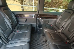 Athen lufthavn fra/til Athen sentrum Unik transport med varebil