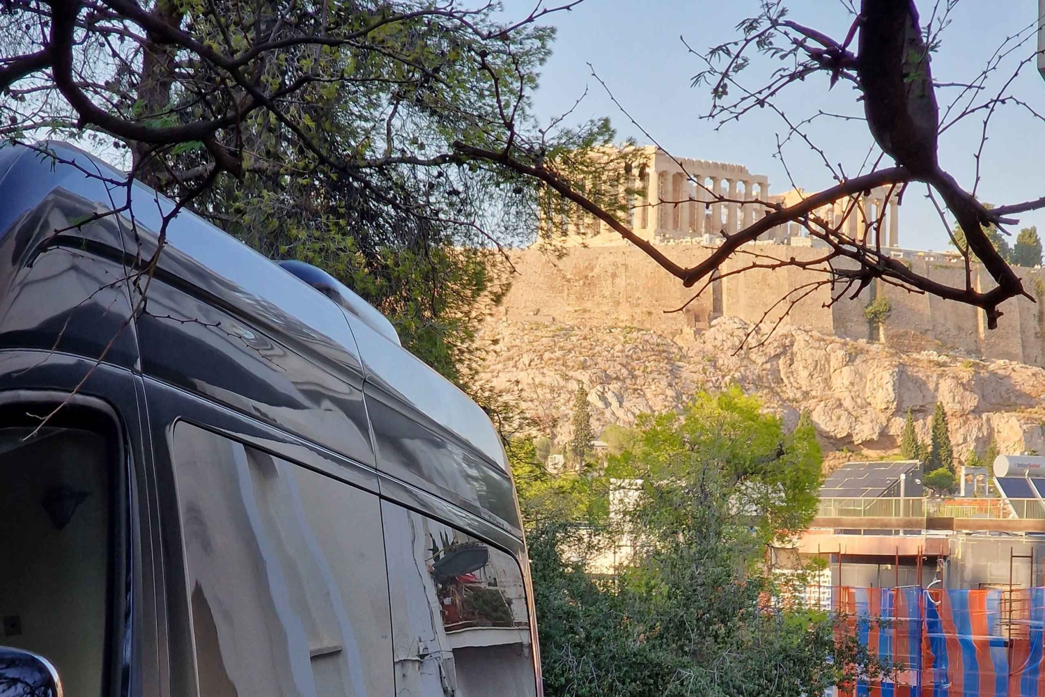 Aten lufthavn til Aten by - enkel transport med minibuss og varebil