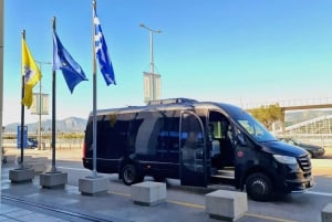 Transfert de l'aéroport d'Athènes à la ville d'Athènes en minibus et en fourgonnette