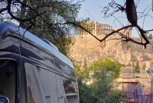 Aten lufthavn til Aten by - enkel transport med minibuss og varebil