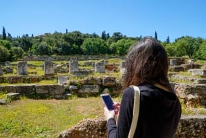 Atenas: Ticket electrónico del Ágora Antigua y visita guiada con audio opcional