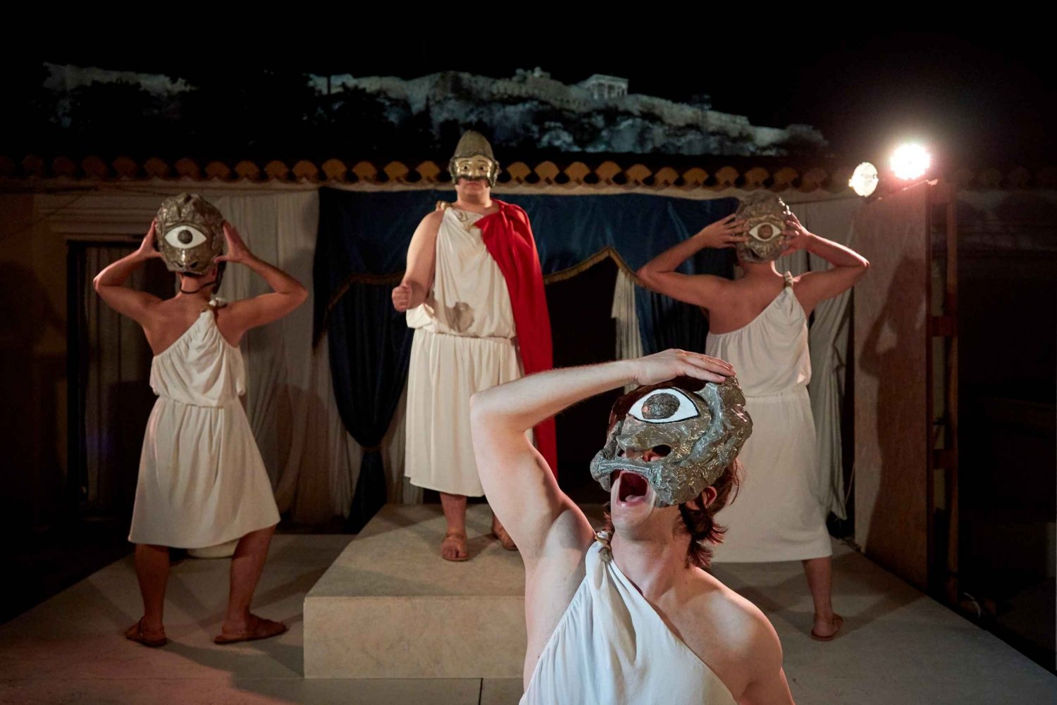 Athene: oude Griekse theatervoorstelling