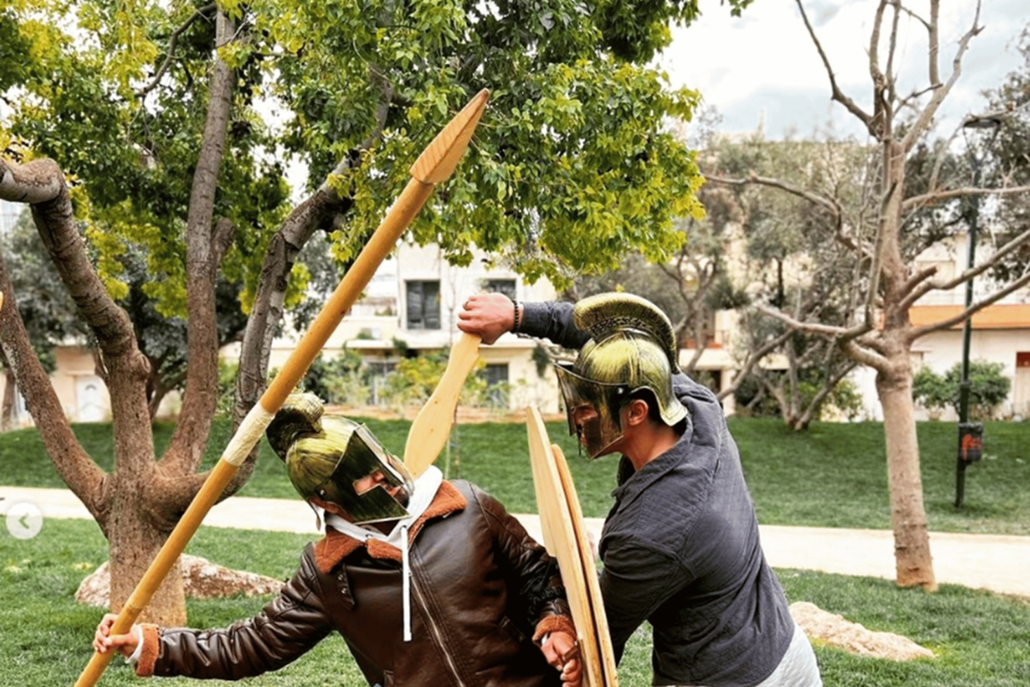 Oplevelse som en oldgræsk kriger i Athen (falanks-klasse)