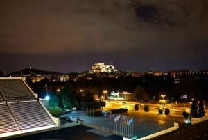 Athen bei Nacht Kleingruppentour mit Abendessen