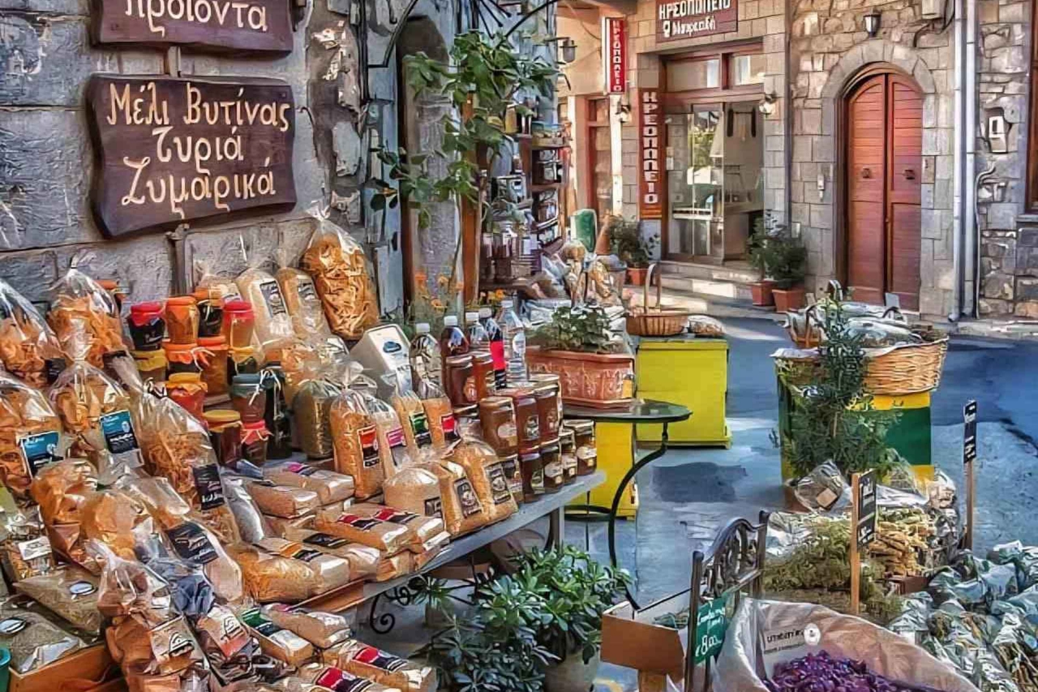 Aten: De bästa peloponnesiska byarna – privat heldagstur