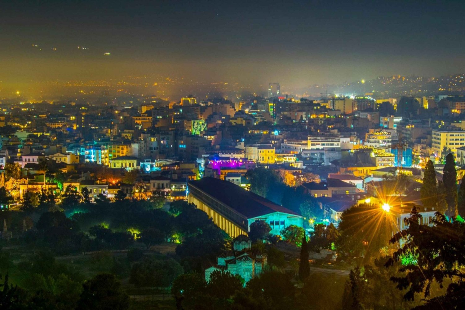 Athen om aftenen: Privat 4-timers guidet tur