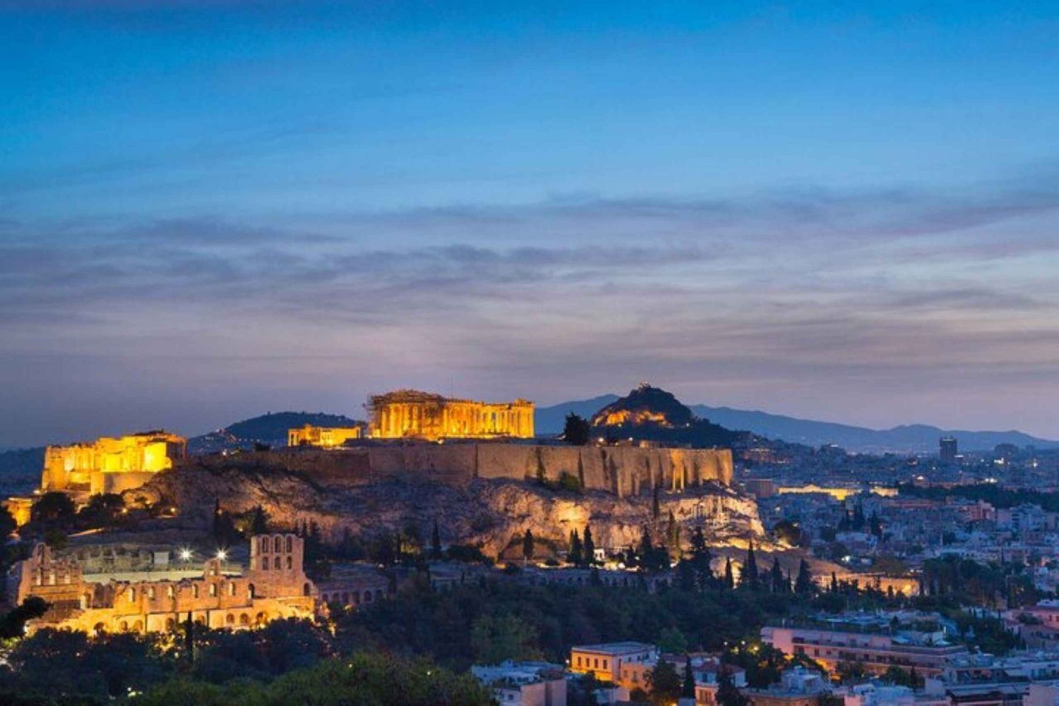 Athens By Night: City Tour and Plaka Visit