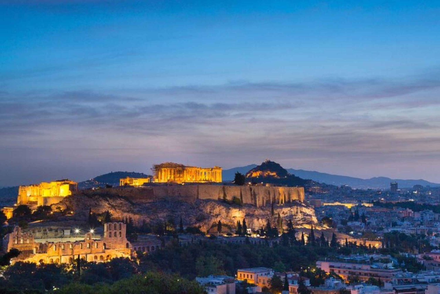Athens By Night: City Tour and Plaka Visit
