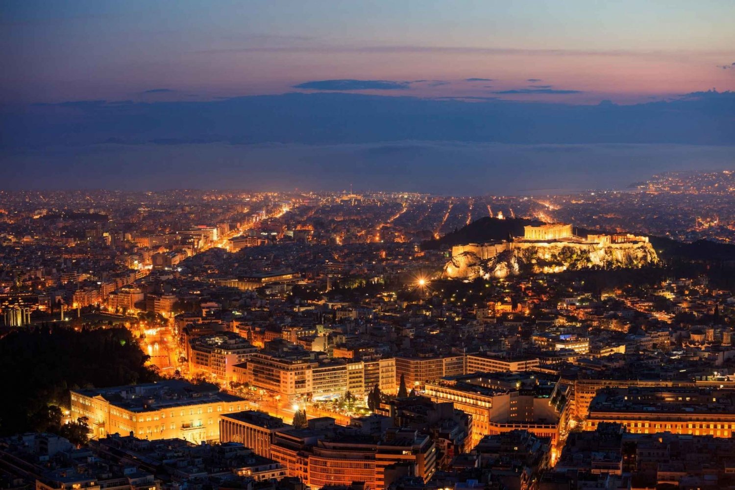 'Atenas à noite'