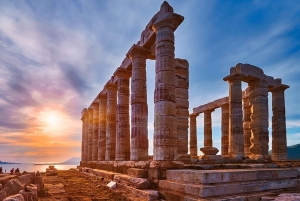 Atenas: Cabo Sounion, Templo de Poseidon, Passeio pela Riviera de Atenas