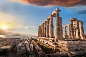 Athens: Cape Sounion &Temple of Poseidon Sunset Tour & Audio