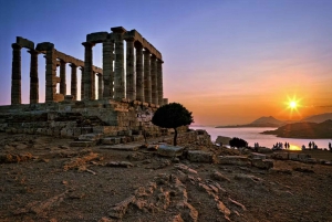 Athens: Cape Sounion &Temple of Poseidon Sunset Tour & Audio