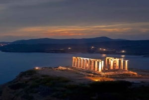 Atene: Capo Sounion e il Tempio di Poseidone: tour al tramonto e audio