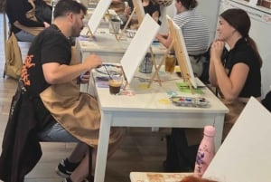 Athene: Cat Café Paint & Sip Experience