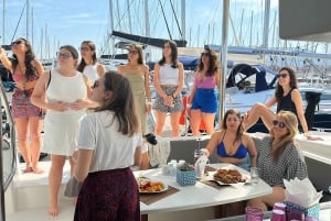 Atenas: Cruzeiro de catamarã com almoço leve e vinho