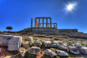 Tour privato di un'intera giornata della città di Atene e di Capo Sounio