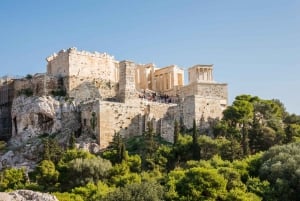 Athen: Hopp-på hopp-av-sightseeingbusser til by og strand