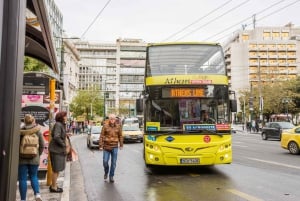 アテネ：街＆海辺 イエロー ホップオン/ホップオフ バス ツアー