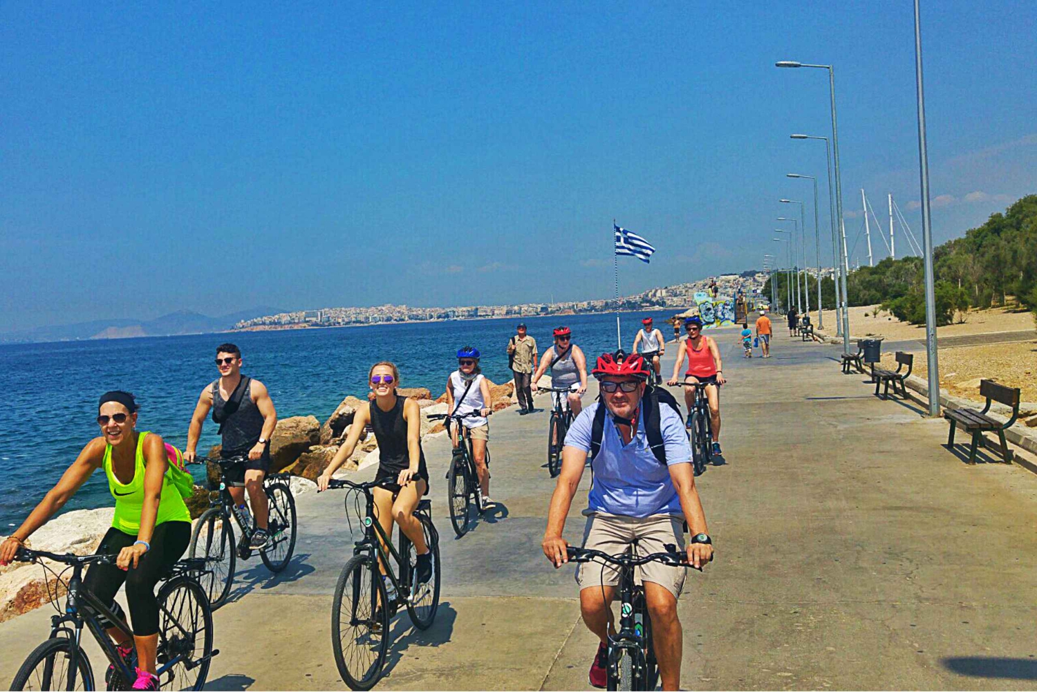 Athen: Byrundvisning og cykeltur til søs