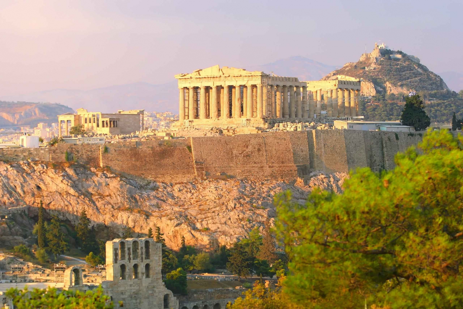 Athene: stadstour per auto of busje