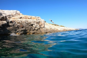 Athens: Cliff Diving Boat Trip in Nea Makri