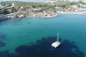 Athens Riviera Private Catamaran Cruise with Meal and Drinks