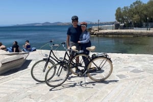 Avventura in bicicletta e nuoto sulla costa di Atene