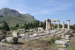 Athènes : Excursion d'une journée à l'ancienne Corinthe, au temple d'Héra et au lac bleu