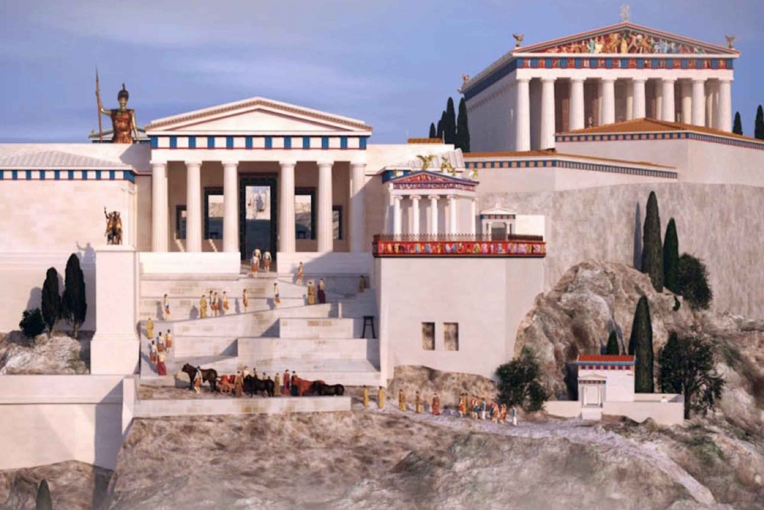 Atenas: Guia de áudio da Acrópole com opção de pular a linha