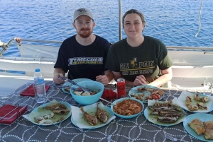 Athens: Fishing Trip Experience on a Boat with Seafood Meal