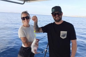 Athènes : Expérience de pêche sur un bateau avec repas de fruits de mer