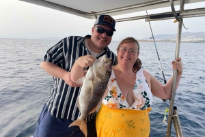 Athens: Fishing Trip Experience on a Boat with Seafood Meal