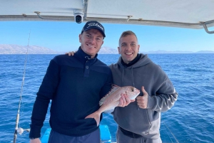 Athènes : Expérience de pêche sur un bateau avec repas de fruits de mer